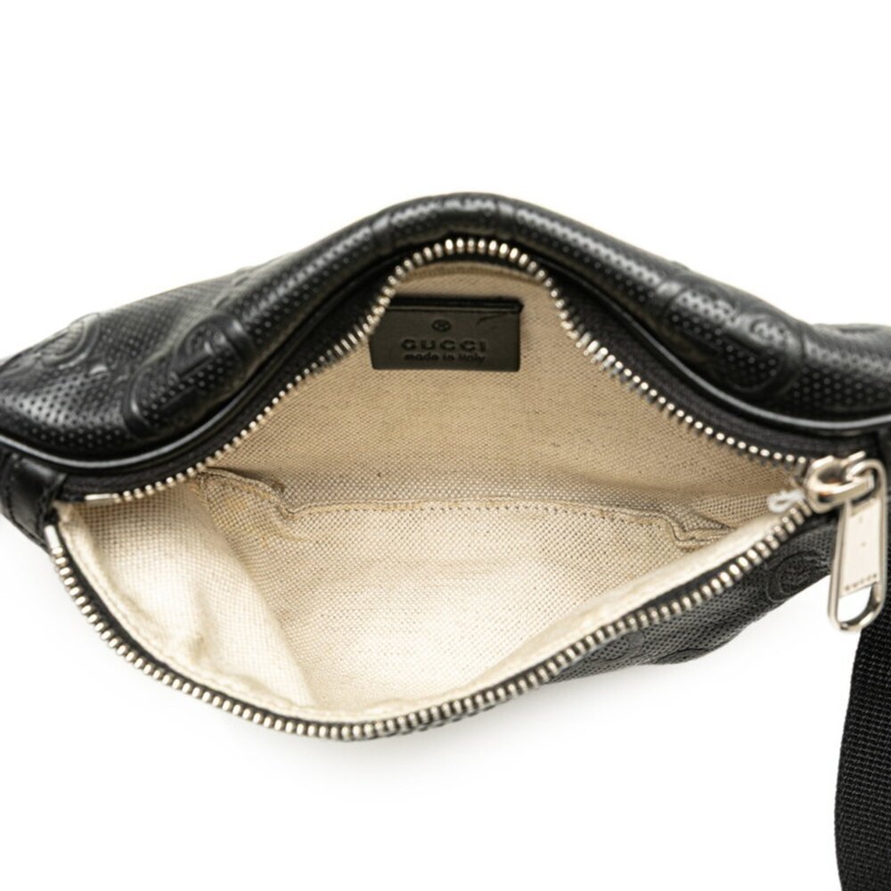 GUCCI Black Leather Fanny Pack - Picture 7 of 10